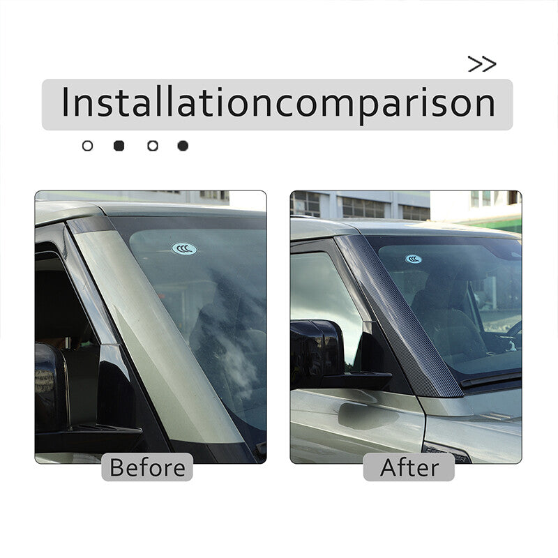 Windshield A Pillar Trim Exterior Molding Garnish For Land Rover Defender 20-22 10