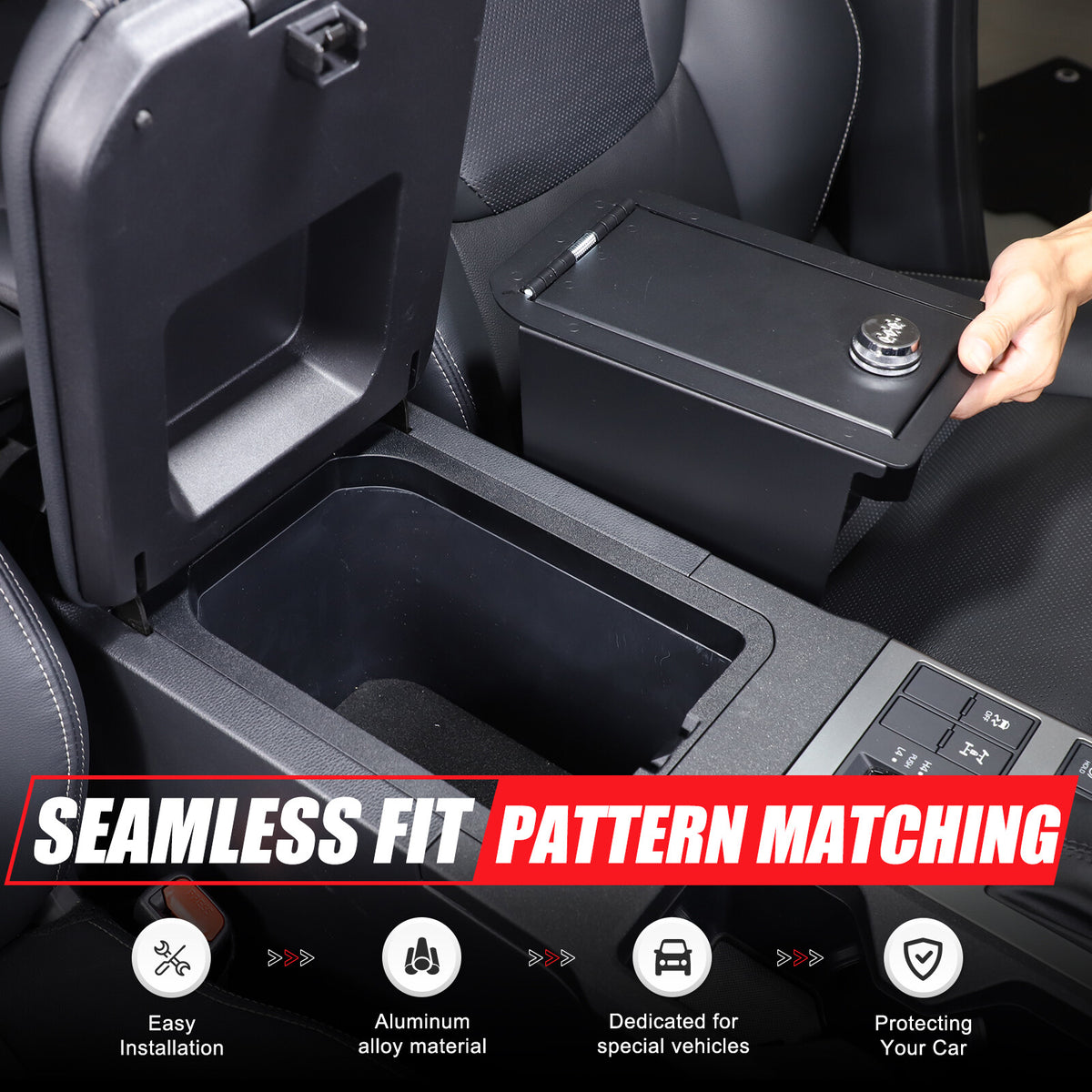 Center Armrest Safe Storage Lock Box TRAY For Toyota Land Cruiser LC250 24+ US 11