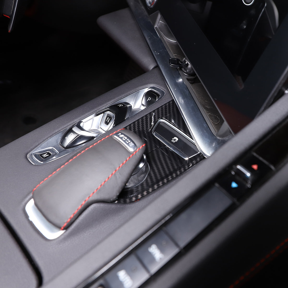 Carbon Fiber ABS Interior Full Decor Cover Trim Kit For Corvette C8 2020-2025 - Styles 16-20 48