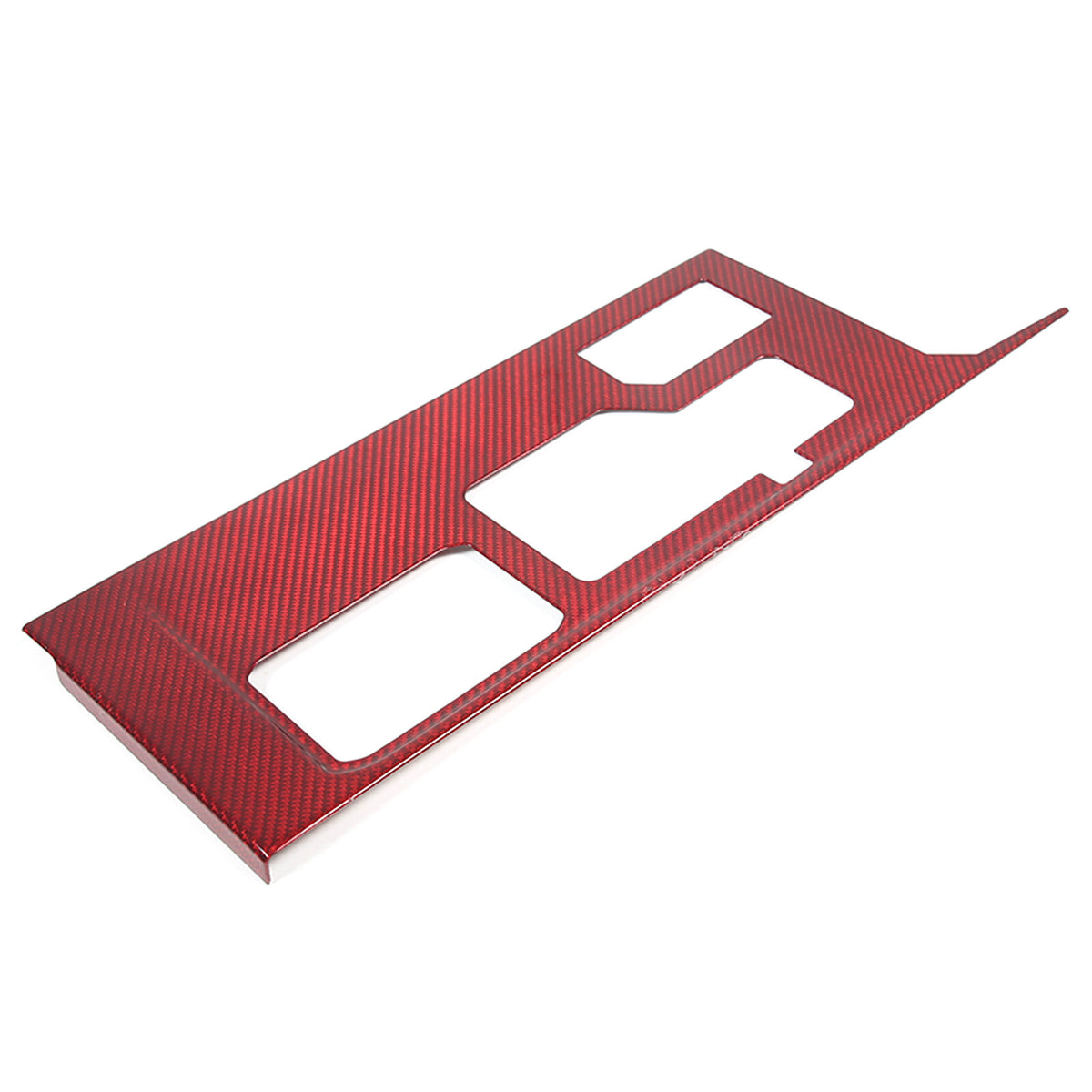 Red Real Carbon Fiber Center Console Gear Panel Cover for Toyota Tundra 2022-26 10