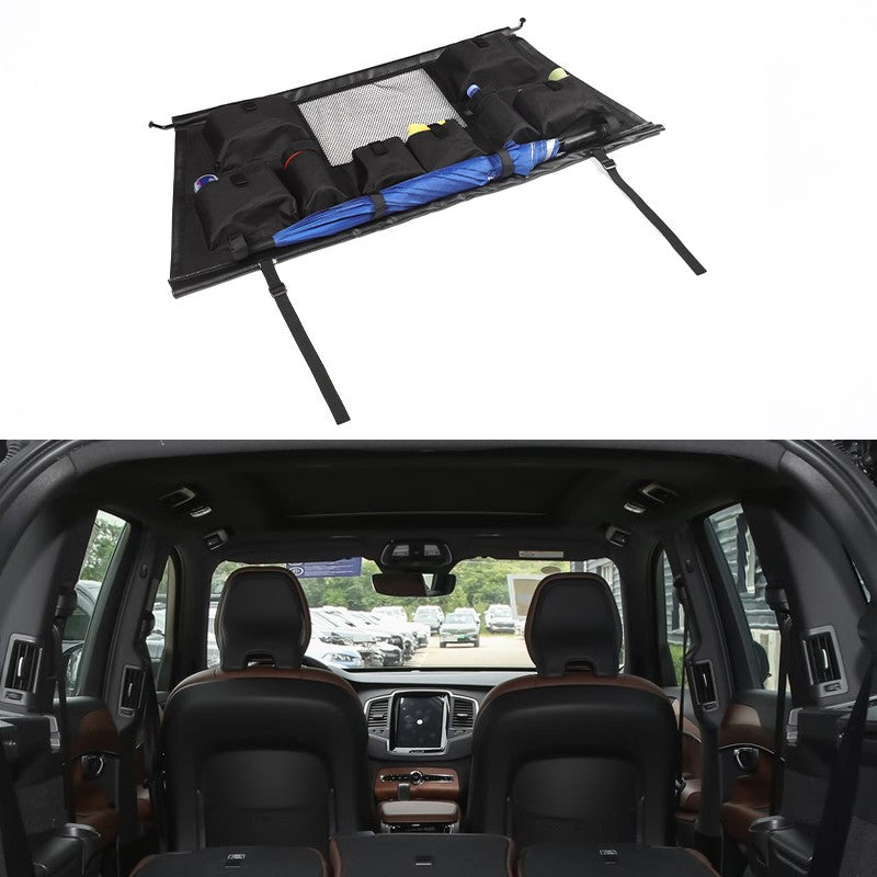 Rear Trunk Cargo Net Storage Bag Tray For Volvo XC90 2015+ 20