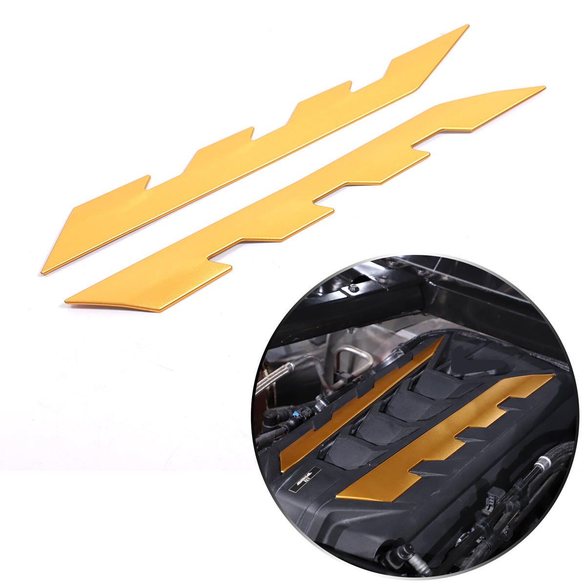 Aluminum Alloy Exterior Hood Engine License Plate Trim For Corvette C8 2020+ US - Variants 11-15 6