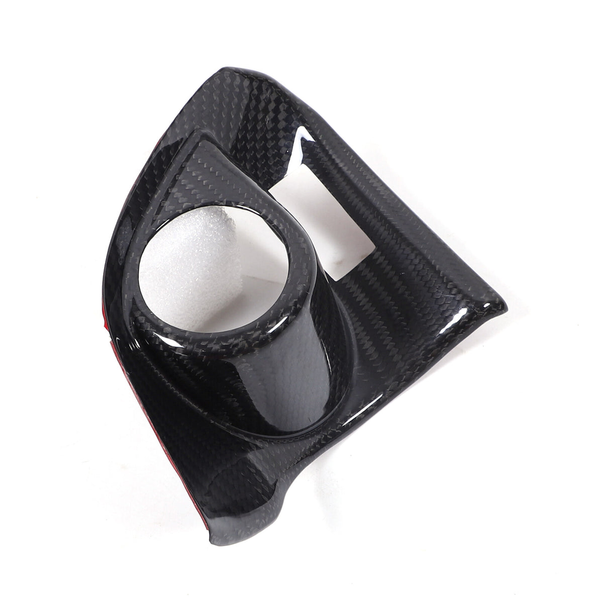 Real Carbon fiber Engine Start Stop Button Cover Trim For Subaru WRX VB 2022-24 5