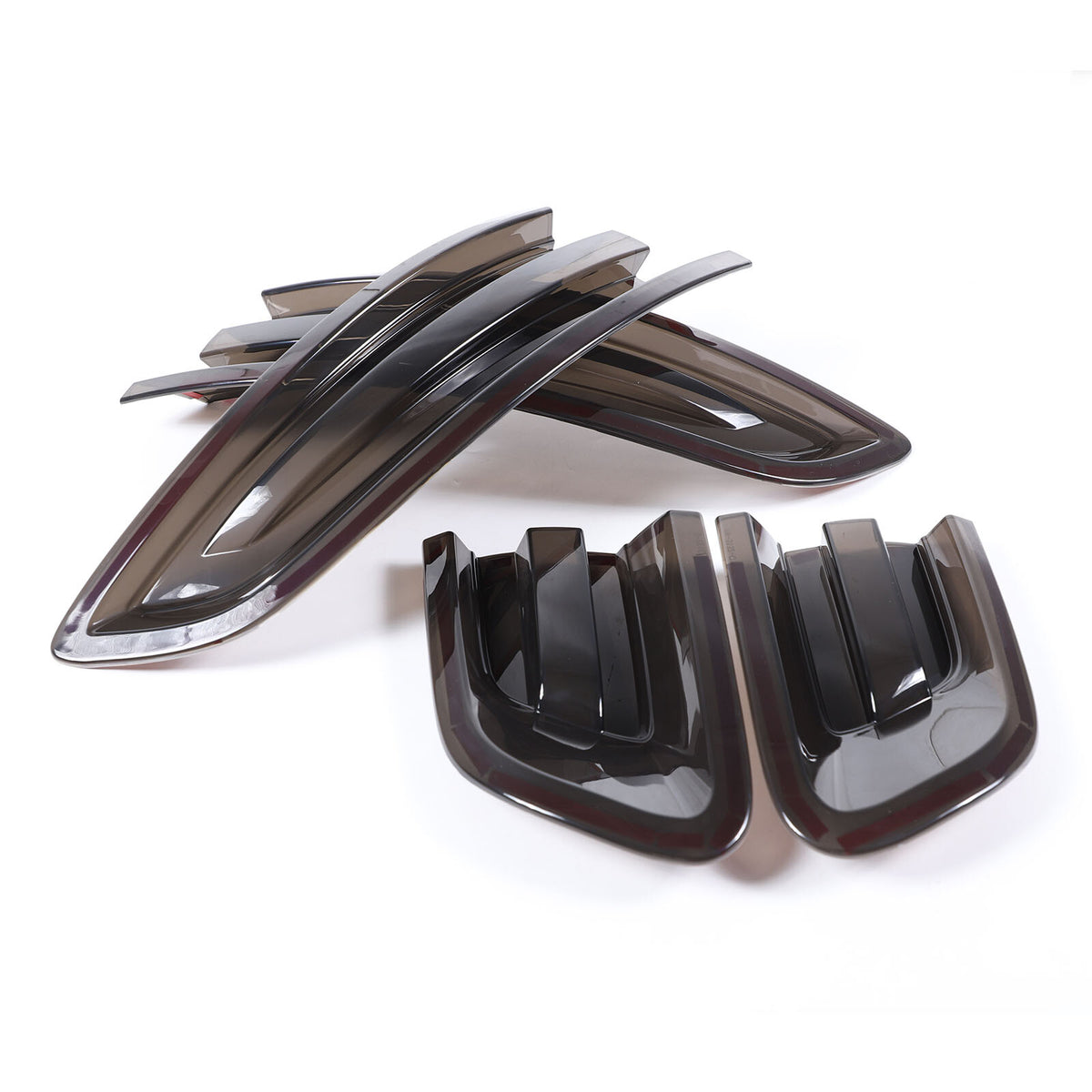 Smoked Blackout Rear Tail light Overlay Lens Cover For Porsche Macan 95B 15-18 21