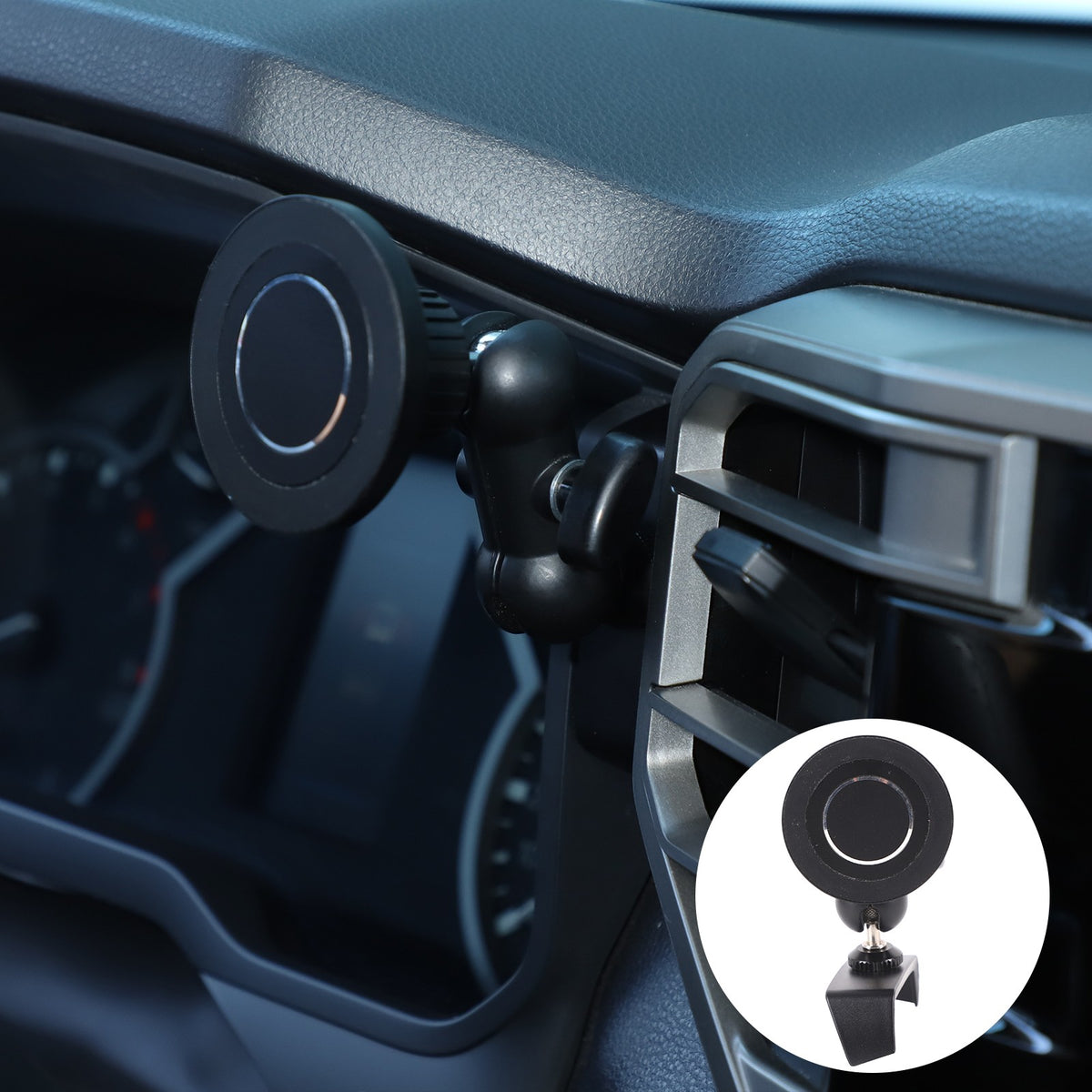 Magnetic Dashboard Right Side Phone Mount Bracket For Toyota Tundra 2022+ US 2