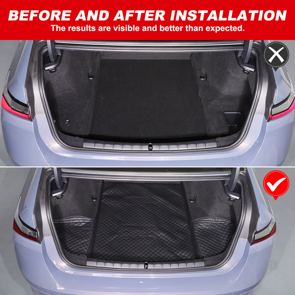 Cargo Trunk Tray Cargo Liner Rear Trunk Floor Mat For BMW 7 Series G70 2023-2025 11