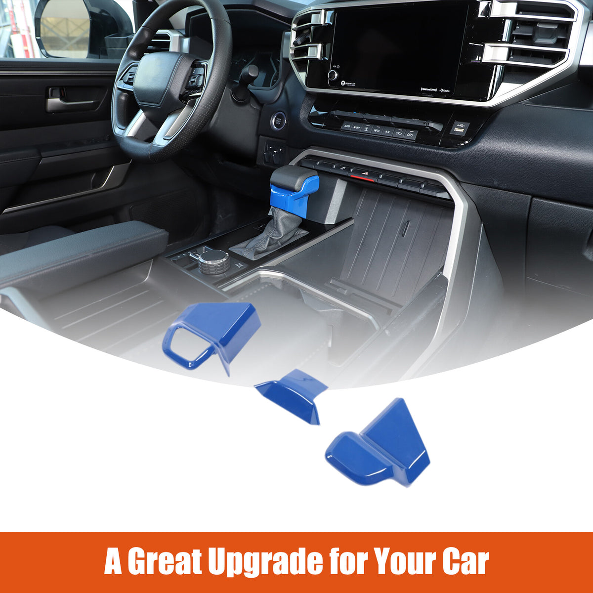 ABS Blue Car Center Panel Trim Interior Accessories For Toyota Tundra 2022-2026 - Variants 1-5 4