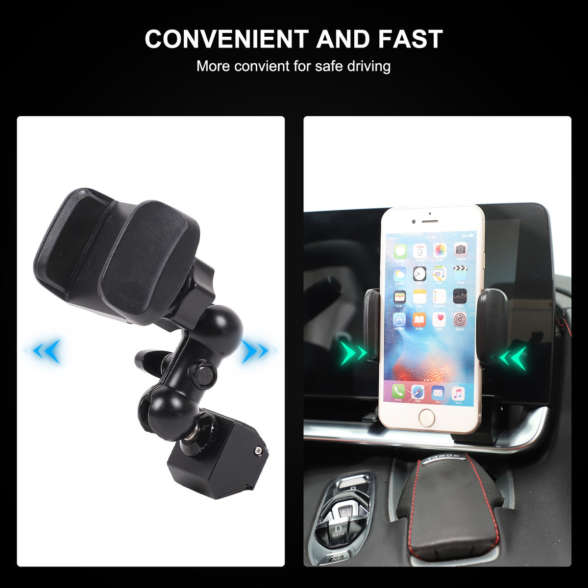 Inner Dashboard Air Vent Phone Holder Mount Bracket For Corvette C8 2020-2025 46