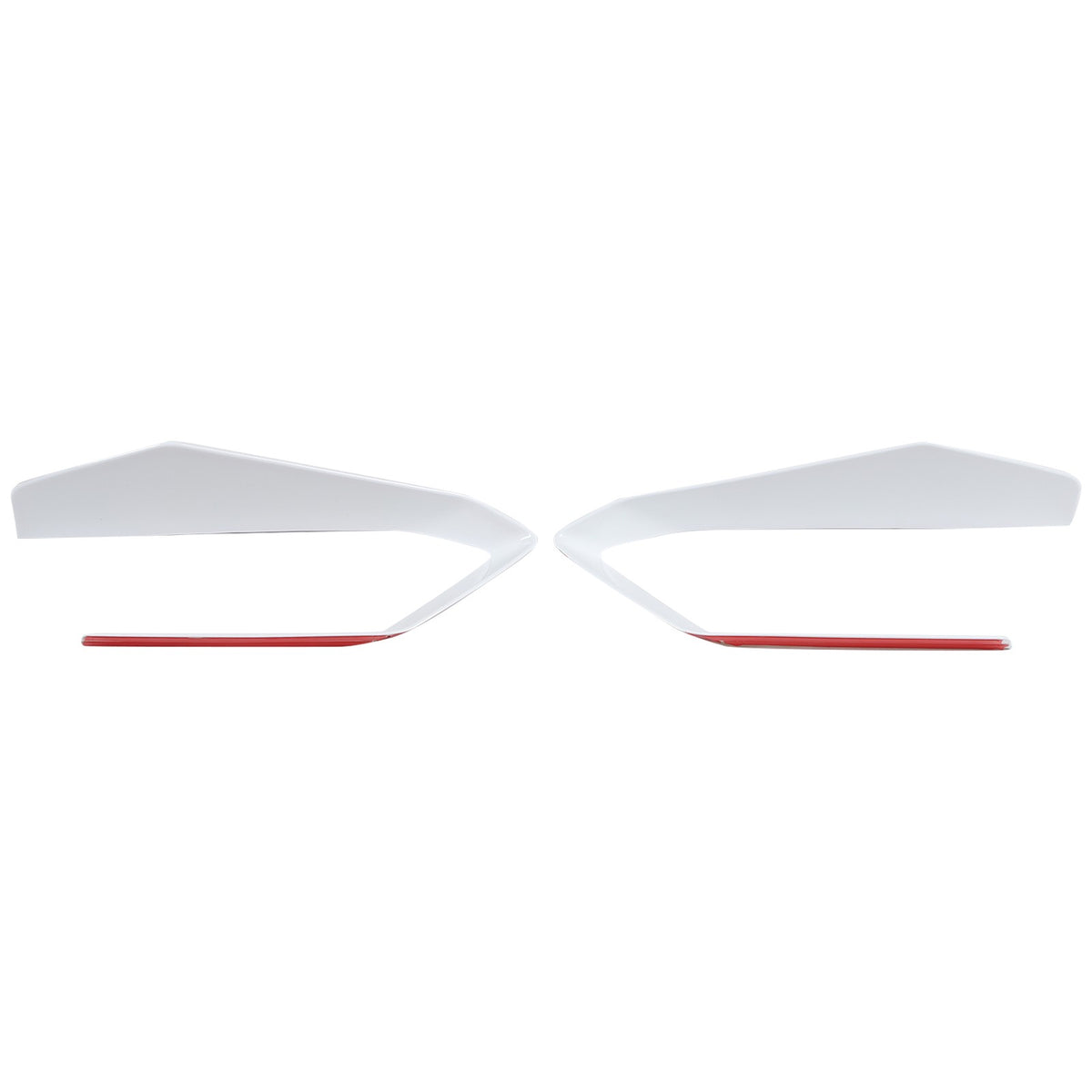 White ABS Front Bumper Center Grille Frame Trim Cover For Corvette C8 2020+ 15