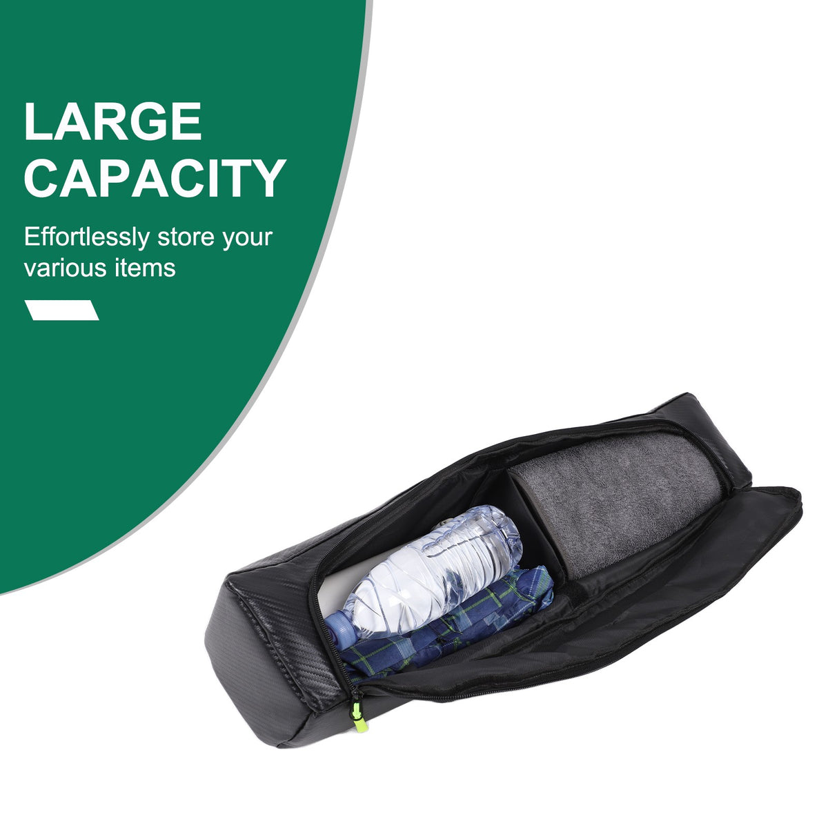 Carbon Fiber Texture Passenger Dashboard Storage Bag For LR Defender L663 2020+ 4