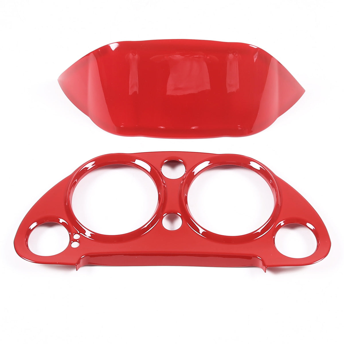 Red ABS Instrument AC Switch & CD Panel Cover Set For Mitsubishi ECLIPSE 2006-11 20