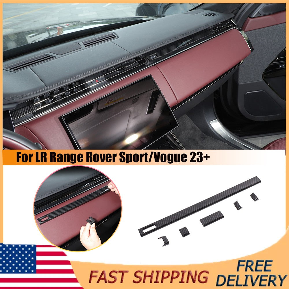 Carbon Fiber Dashboard Air Vent Side Trim For LR Range Rover Sport/Vogue 23+ US 1