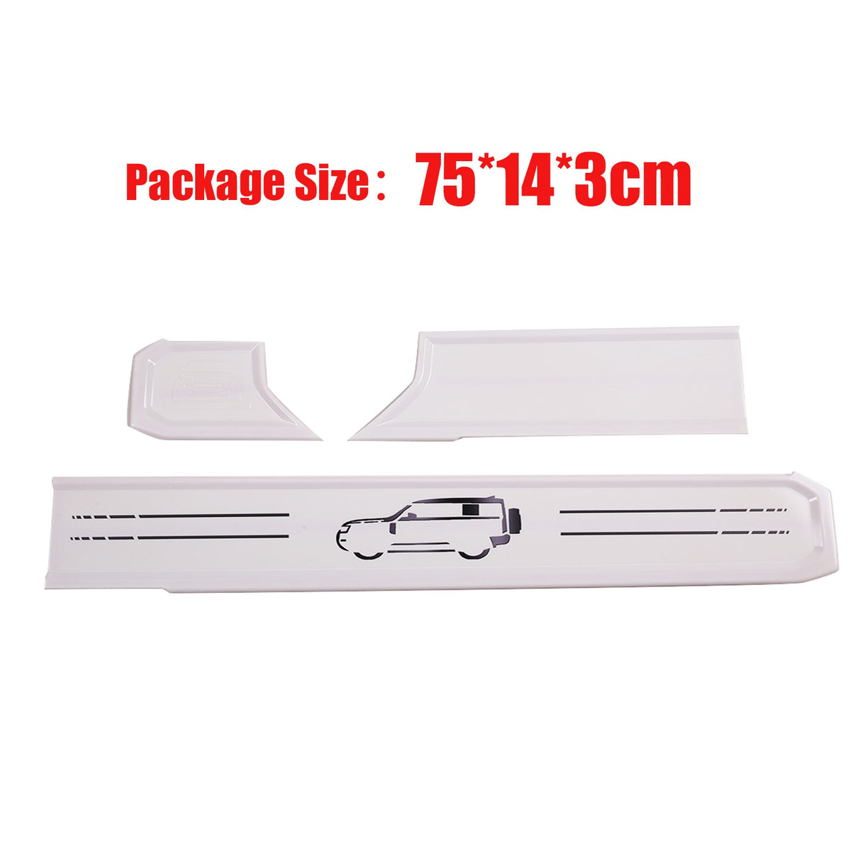ABS Car Graphic White Dashboard Trim Kits For Land Rover Defender 90 110 2020-23 10