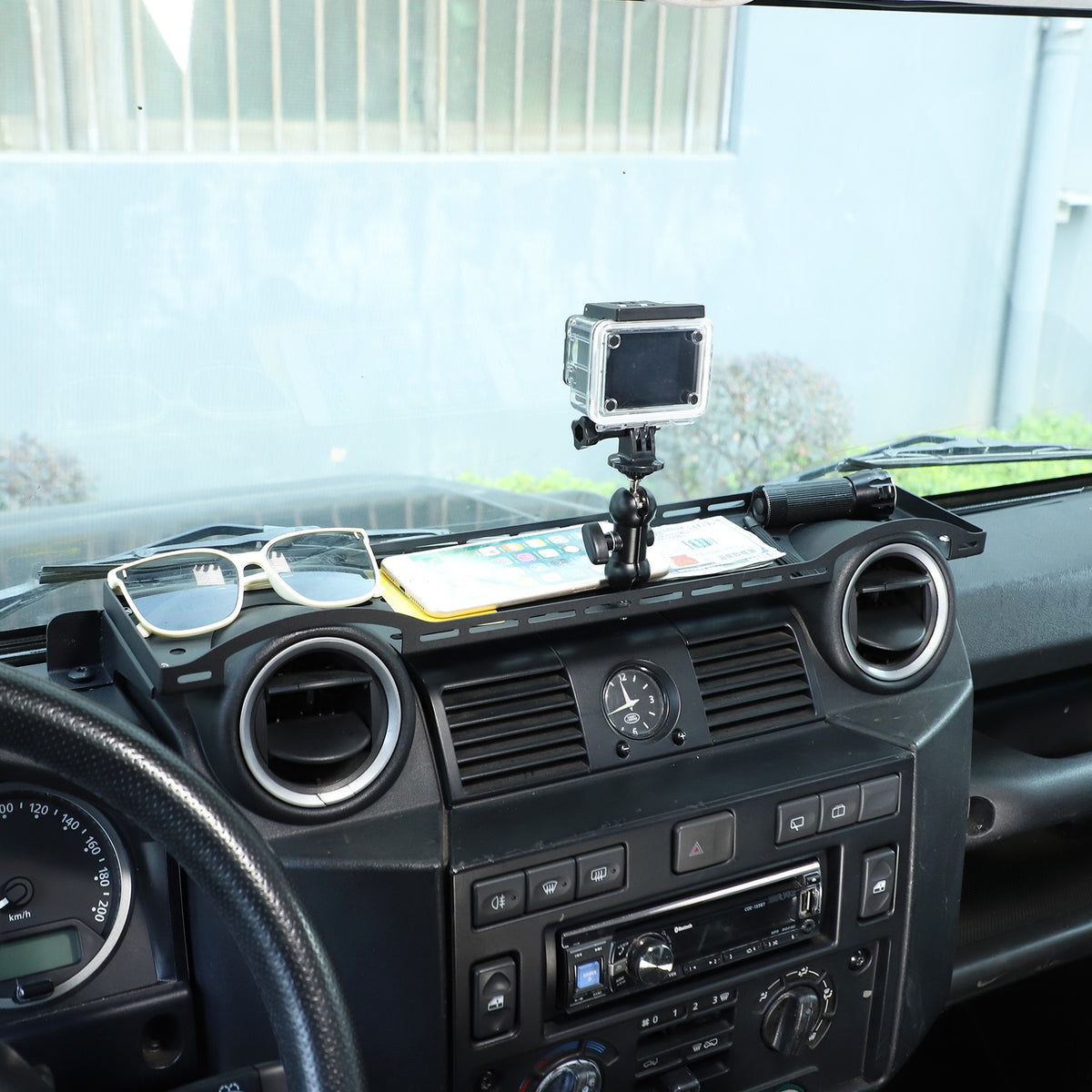 Dashboard Phone Holder Mount Bracket Storage Box Tray For LR Defender L316 04-18 14