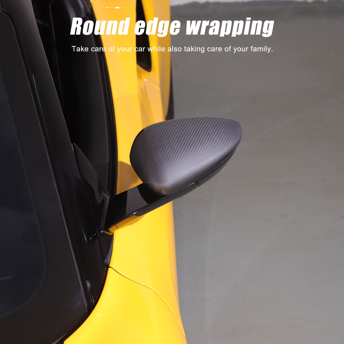 Matte Real Carbon fiber Side Rear Mirror Cover Caps Trim For Lotus EMIRA 2021-25 3