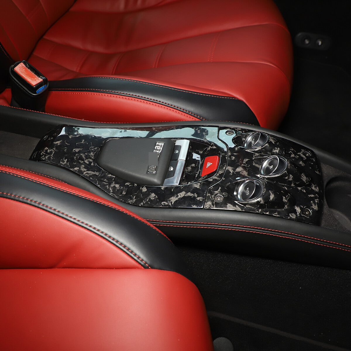 Forged Carbon Fiber Car Interior Kit Cover Trim Set For Ferrari 458 2011-2016 5