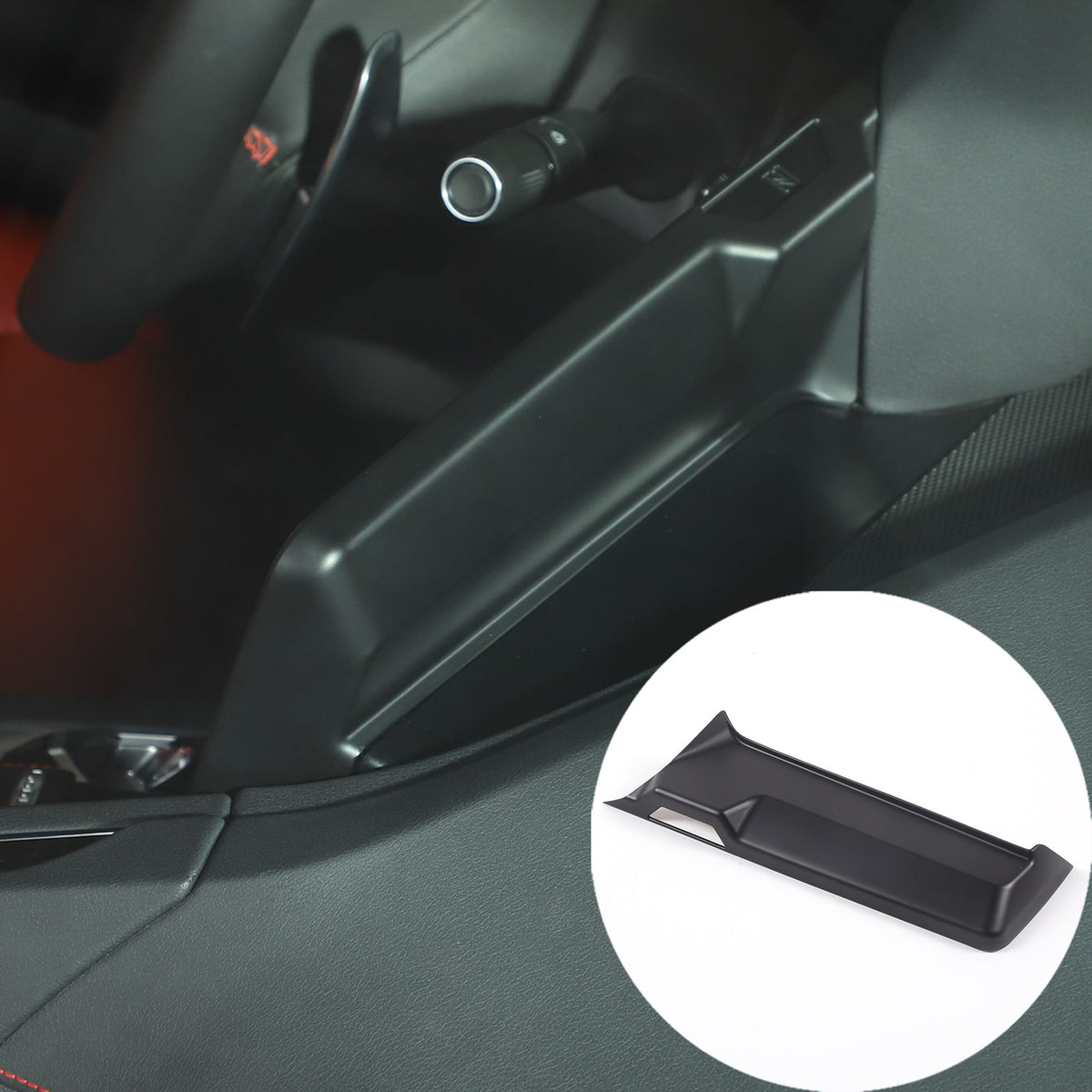 Matte Black ABS Full Interior Set Cover Trim Kit For Corvette C8 2020-25 - Styles 16-20 53