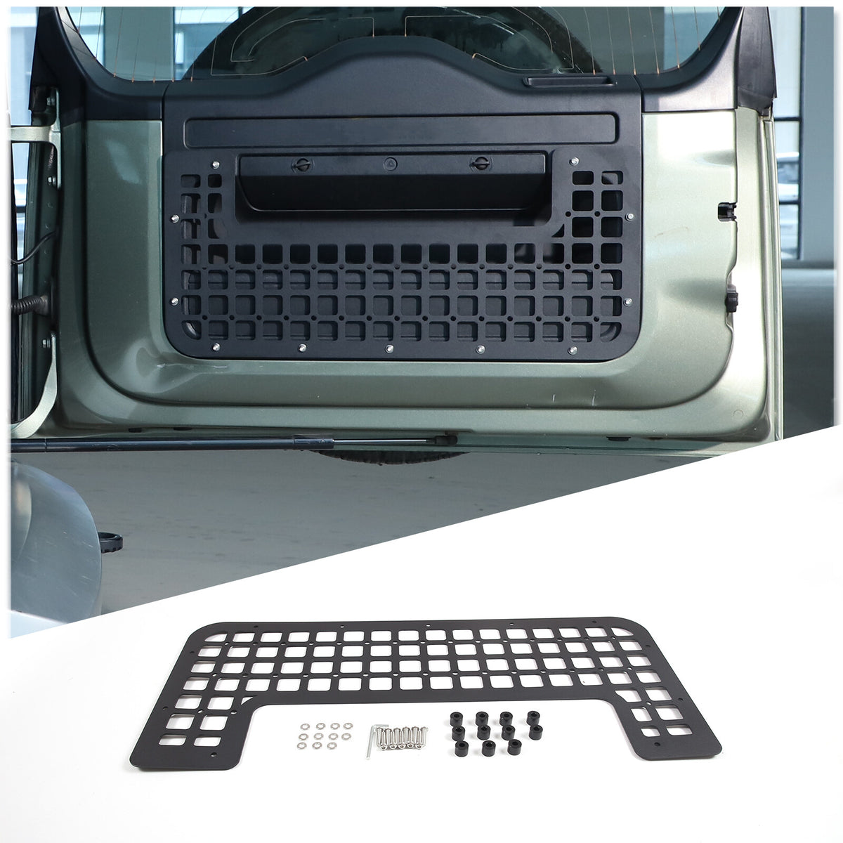 Tailgate Molle Panel Rear Door Cargo Organizer Storage For LR Defender L663 20+ 9