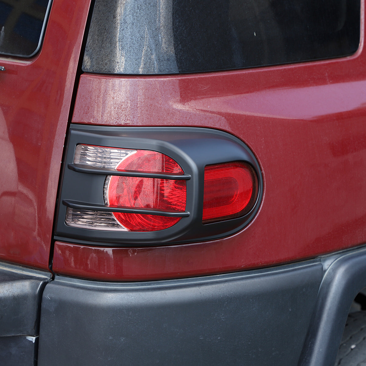 Matte Front Rear Headlight Tail Light Cover Trim Set For 07-20 Toyota FJ Cruiser 11
