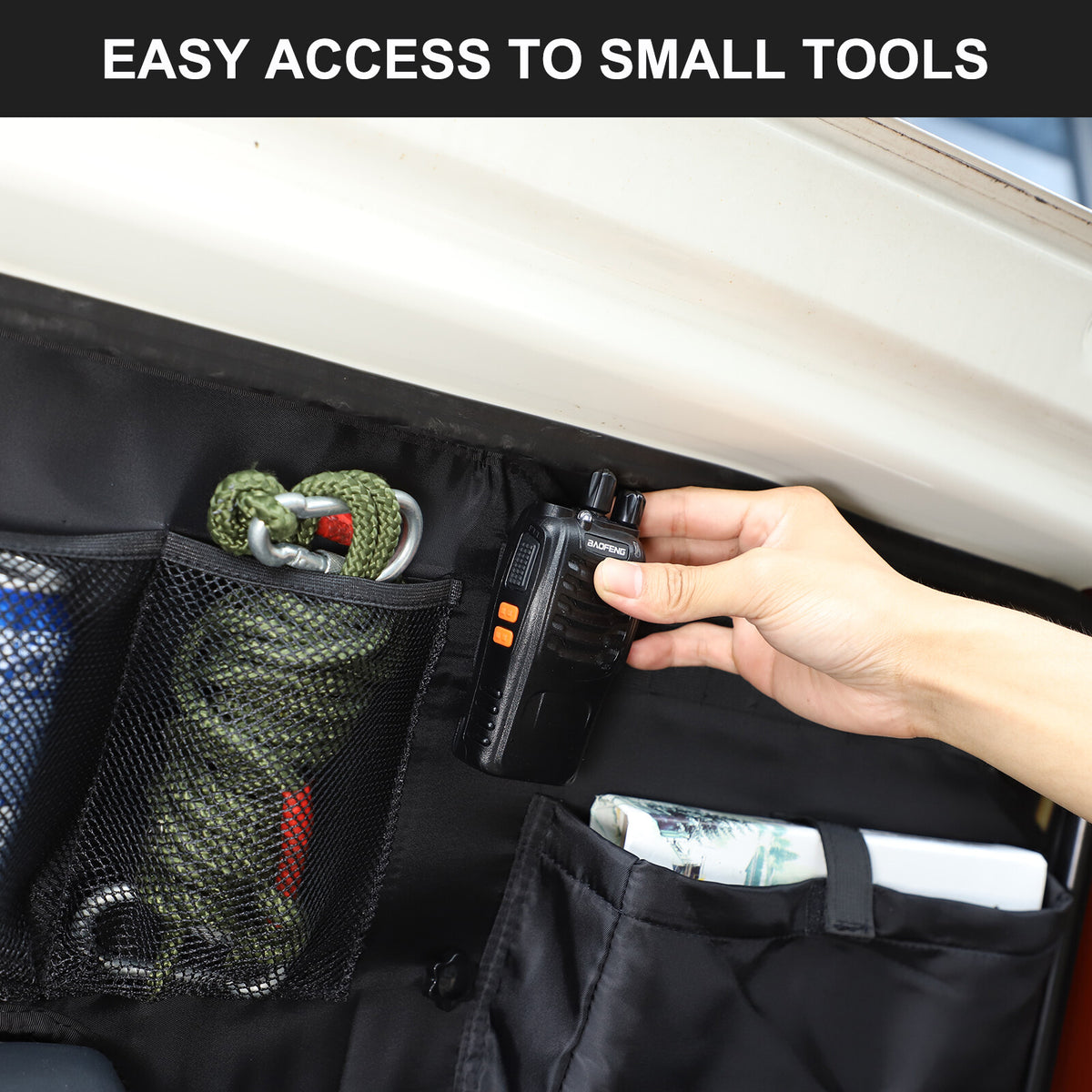 Tailgate Rear Door Window Trunk Storage Bag Organizer For Toyota FJ Cruiser 07+ 8