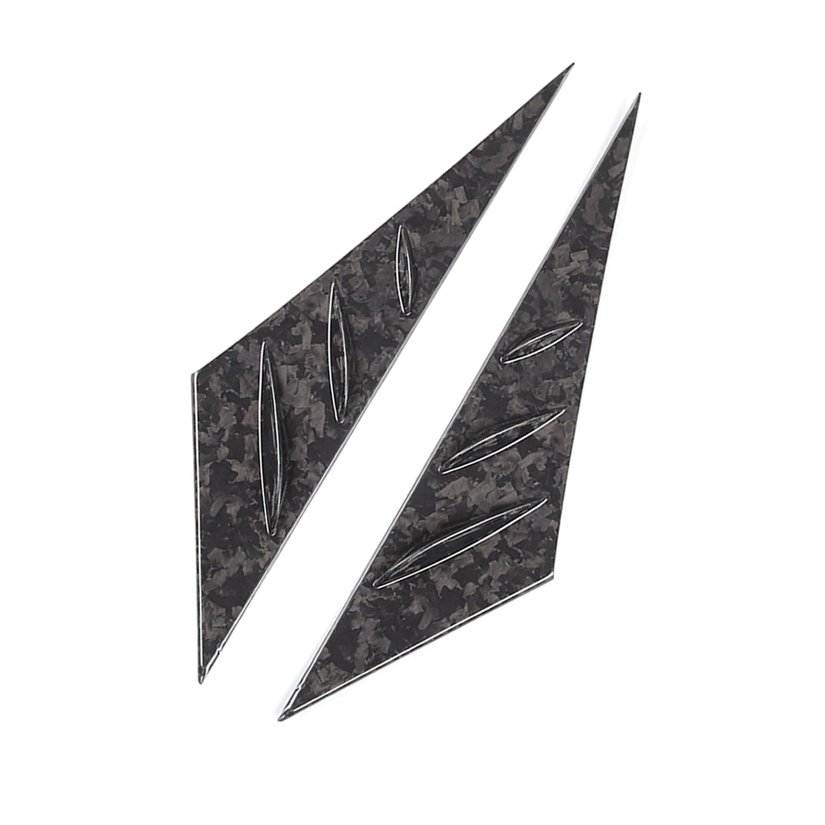 Forged Carbon Fiber Window Triangle A-Pillar Cover Trim For Corvette C6 2005-13 16