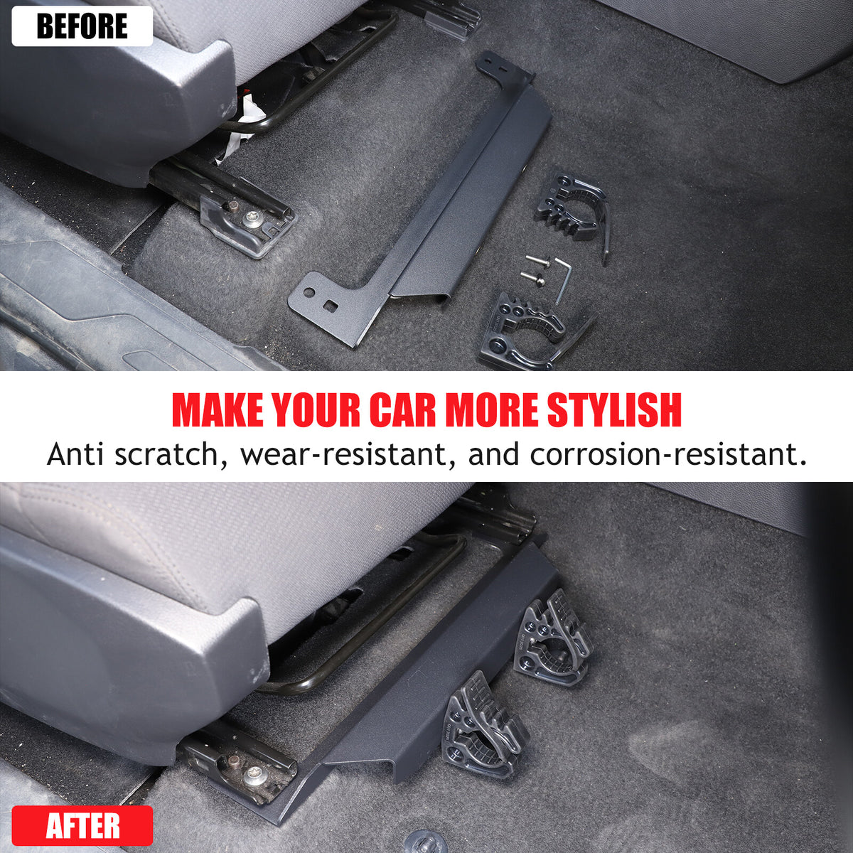 Under Seat Flashlight Holder Bracket Mount For Toyota Tundra 2022-2026 20