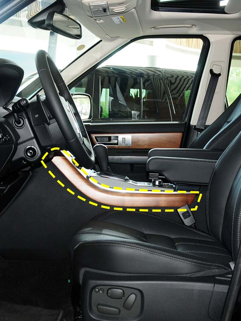 Silver Center Gear Shift Side Strip Trim For LR Range Rover Sport L320 2005-2013 11
