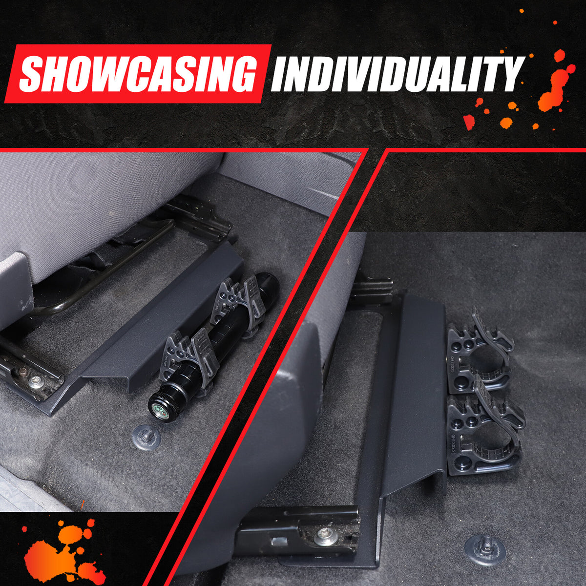 Under Seat Flashlight Holder Bracket Mount For Toyota Tundra 2022-2026 7