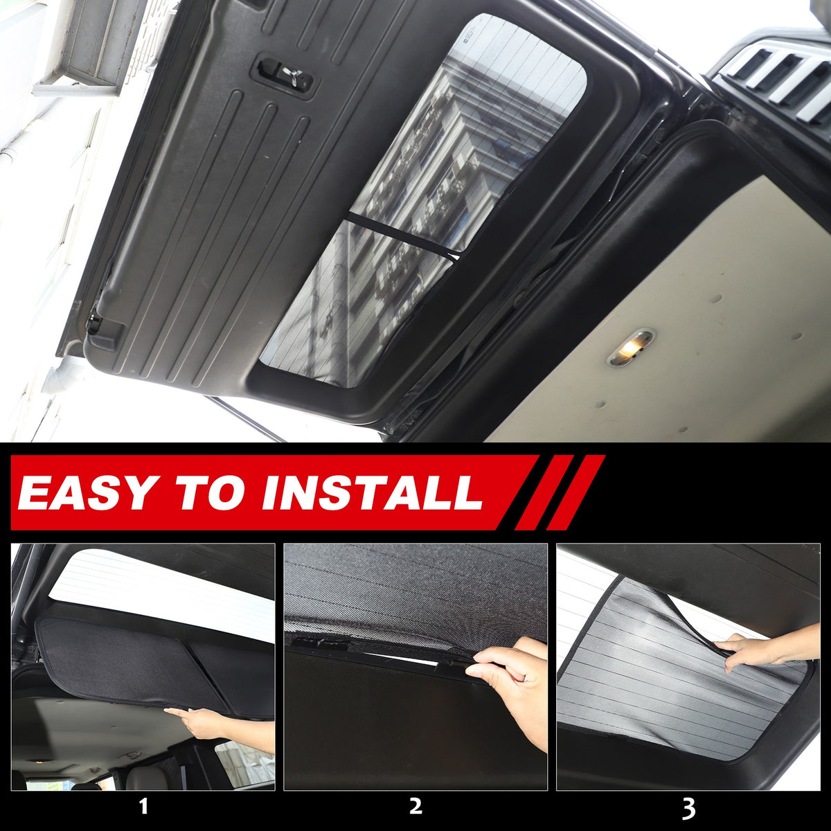 Black Rear Tailgate Window Mesh Screen Sun Shade Cover For Hummer H2 2003-2009 7