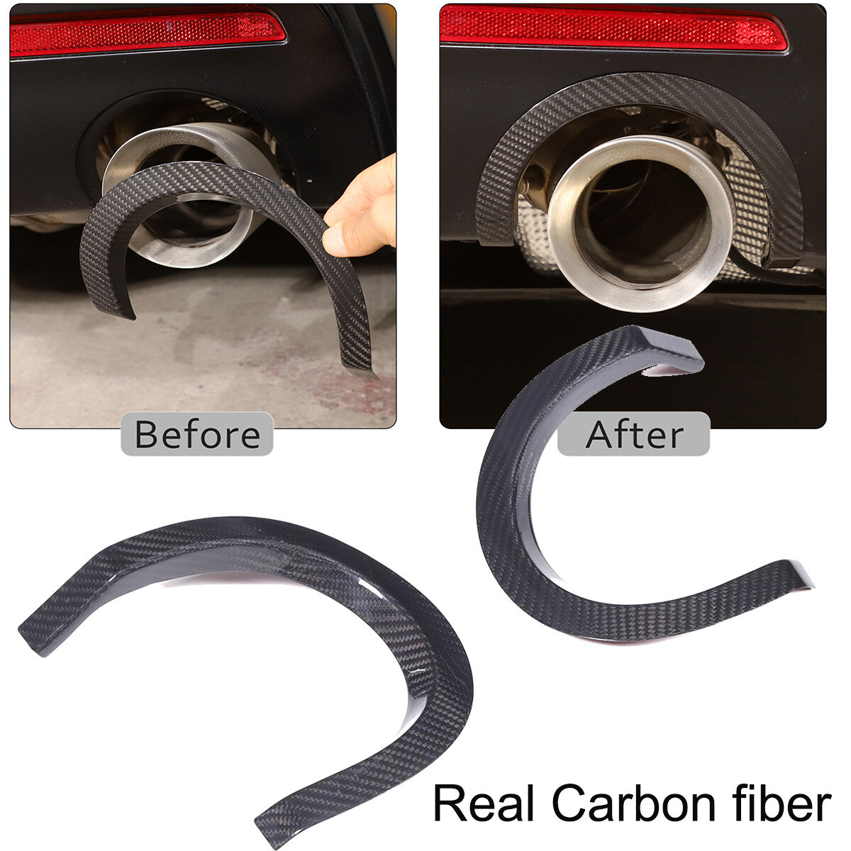 Real Carbon Fiber Rear bumper Lower Trim Frame Cover For Toyot-a Supra 2019-2024 1