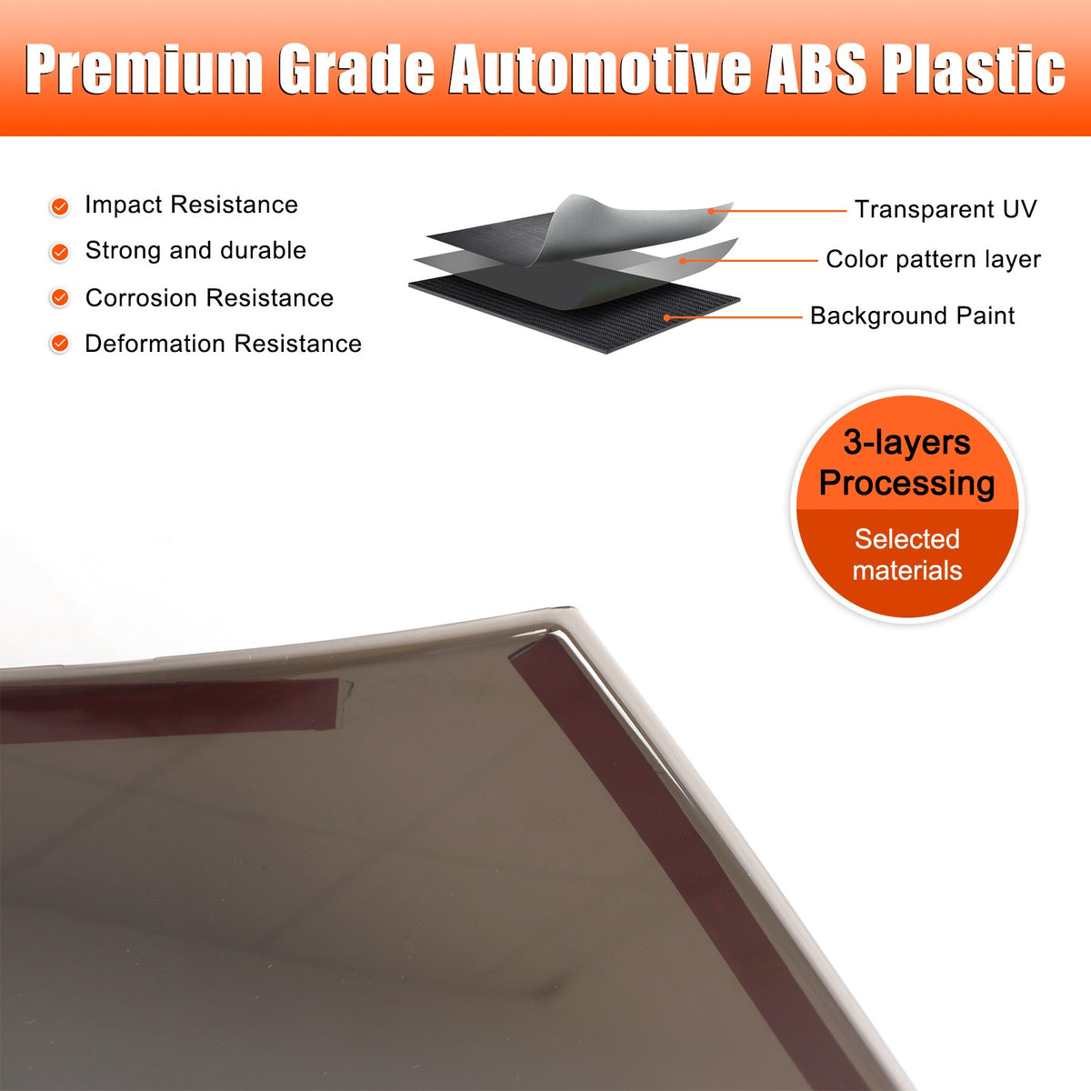 ABS Transparent Gray Rear Tail Light Smoked Cover Trim For Audi TT 2008-14 16