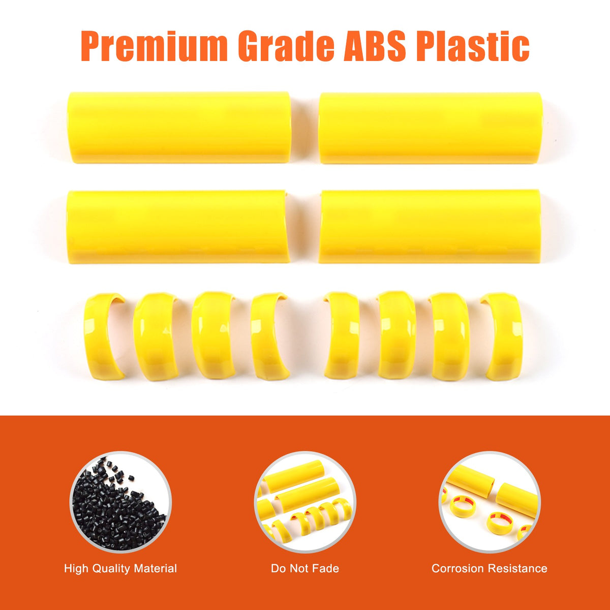 Yellow Interior Door Panel Handle Cover Trim For Toyota FJ Cruiser 2007-2021 US 7