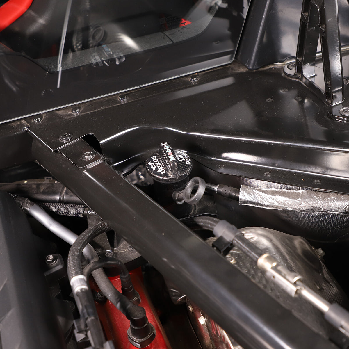 Real Carbon Fiber Engine Bay Tank Panel Cover Frame Trim For Corvette C8 2020-26 - Styles 1-5 44
