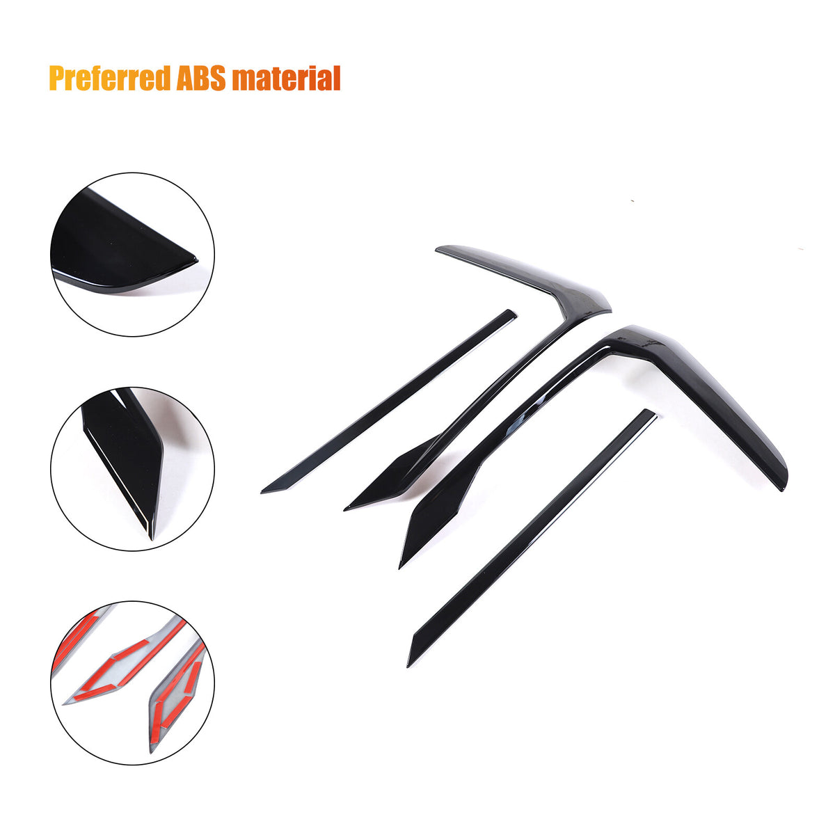 Glossy black Rear Lower Bumper Cover Molding Trim For BMW 5 Series G60 i5 24+ 6