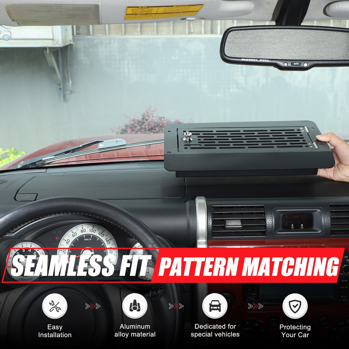 Aluminum Dashboard Multifunctional Password Box For Toyota FJ Cruiser 2007-21 US 3