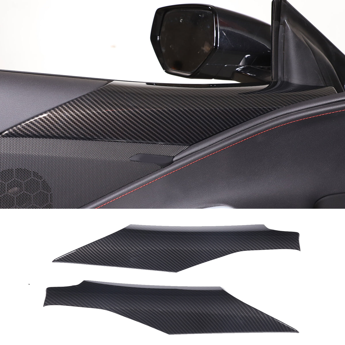 ABS Carbon Fiber Interior Full Cover Trim Kit Set For Corvette C8 2020-2025 127
