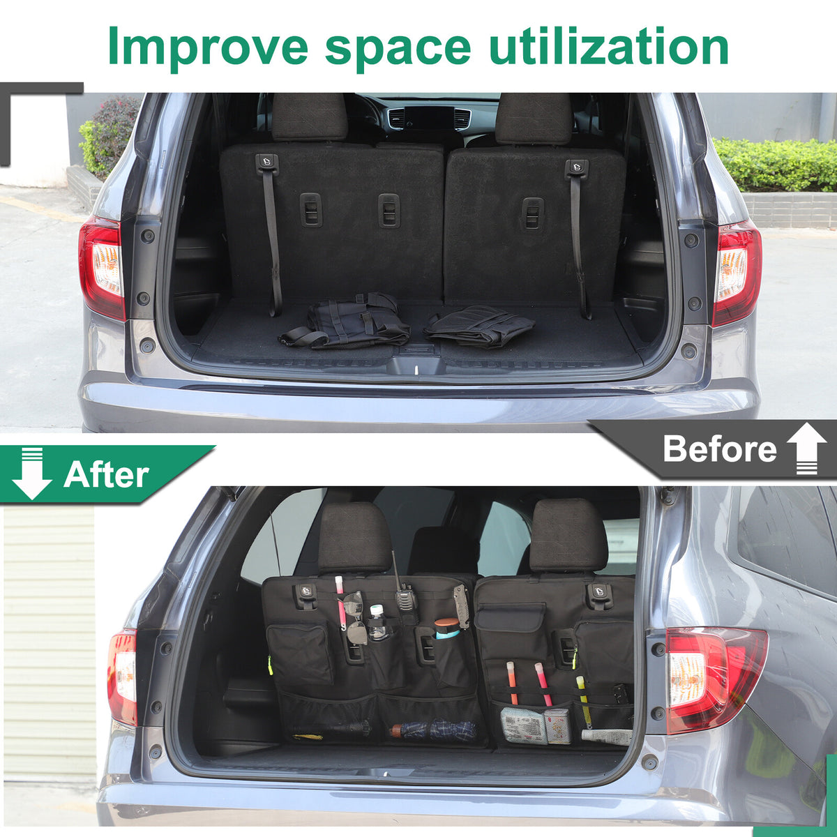 Rear Seat Backrest Hanging Bag Trim for Honda Pilot 2016-2022 22