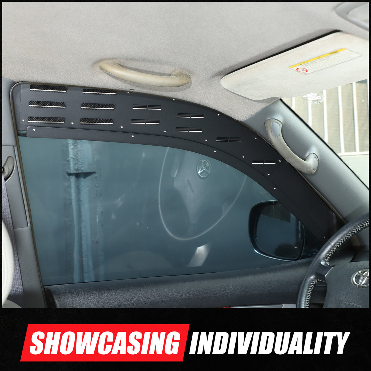 Front & Rear Window Glass Louver Air Vent Panel Trim For Lexus GX 2003-2009 13