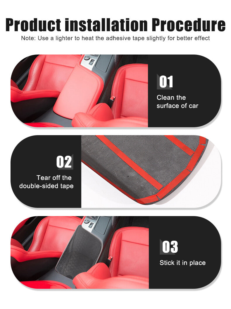 Honeycomb Carbon Fiber Center Console Armrest Box Cover For Corvette C7 2014-19 15