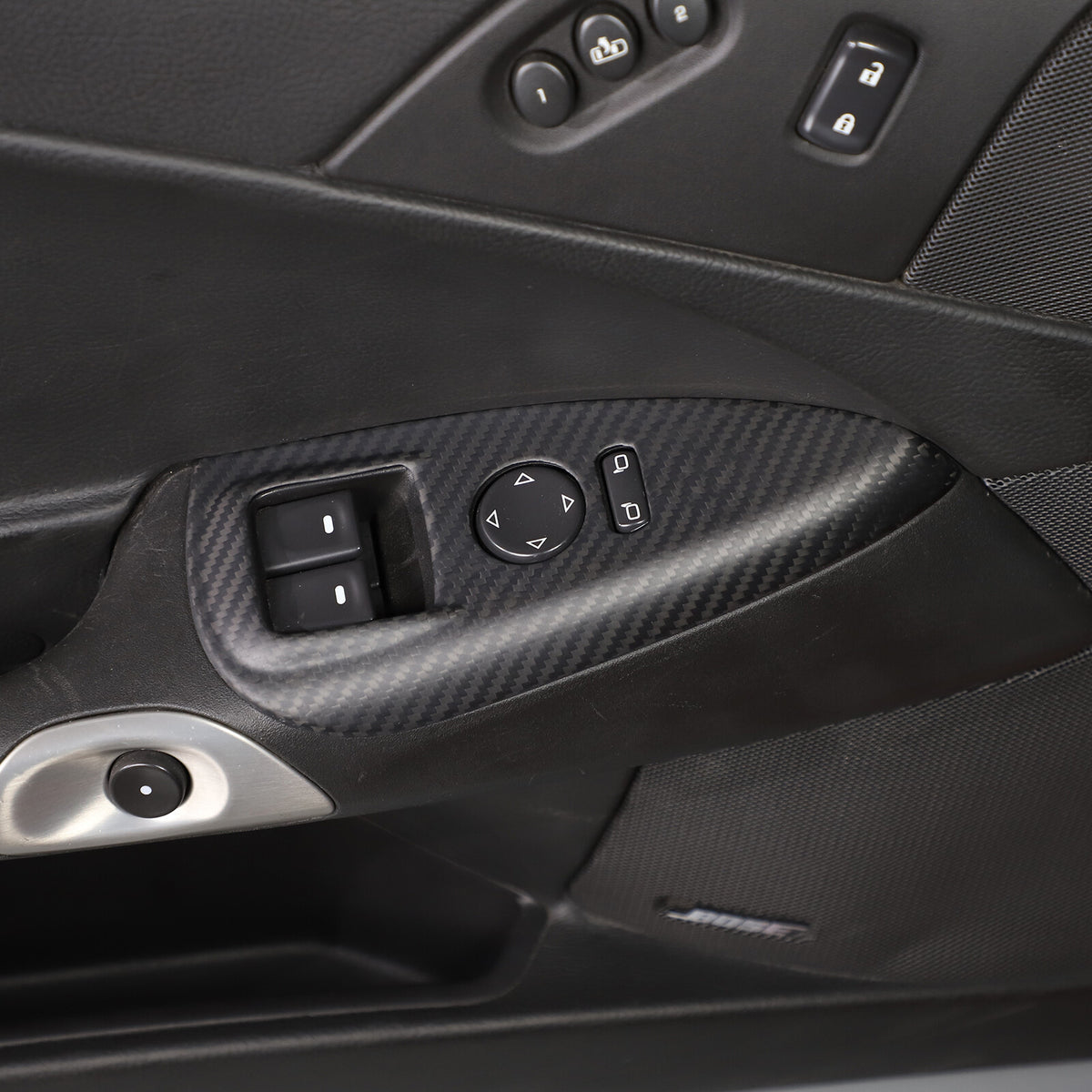 Matte Dry Real Carbon Fiber Center Console Trim Cover For Corvette C6 2005-13 78