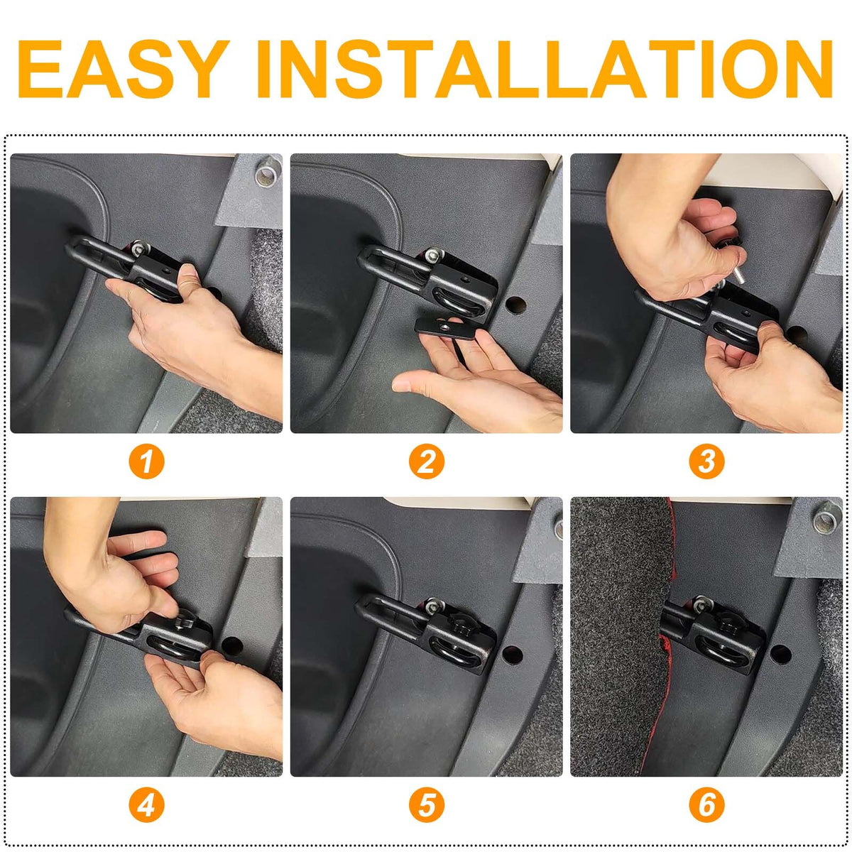 Steel Rear Seat Backrest Adjustment Upright Bracket Trim For Fiat 500 2007-15 6
