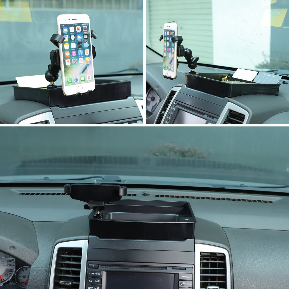 Dashboard Storage Box Organizer Phone Holder For Nissan Frontier 09-17 US 10