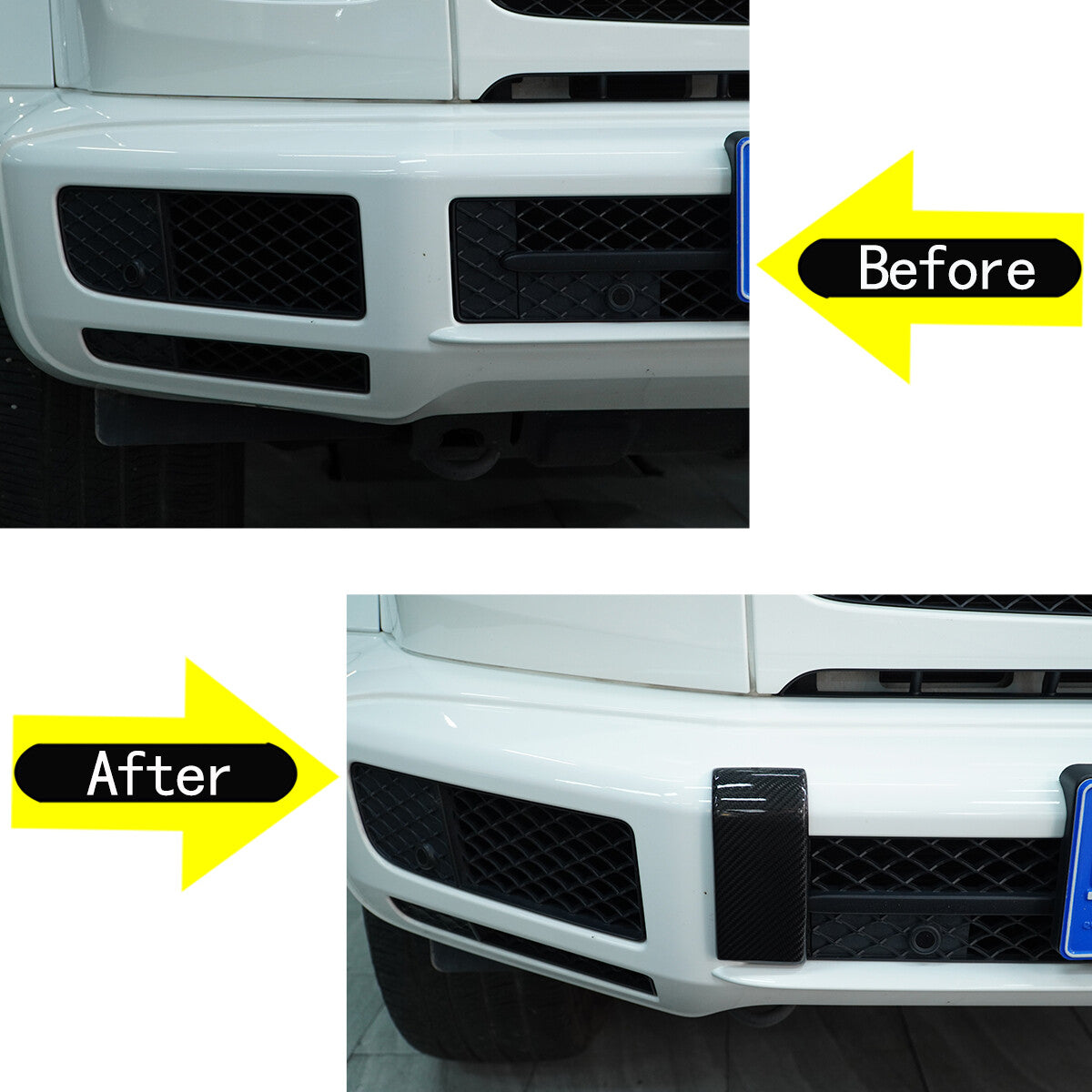 Carbon fiber Front Bumper Trim Kit For Benz G Class W463 G500 G55 G63 2019-21 8