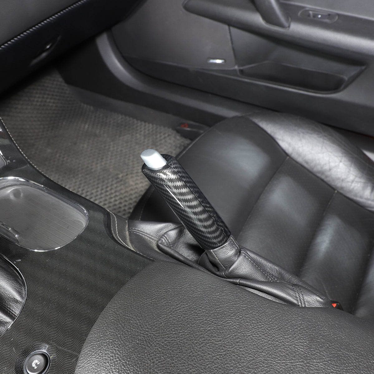 ABS Carbon Fiber Car Parking Lever Handbrake Case Cover For Corvette C6 2005-13 9