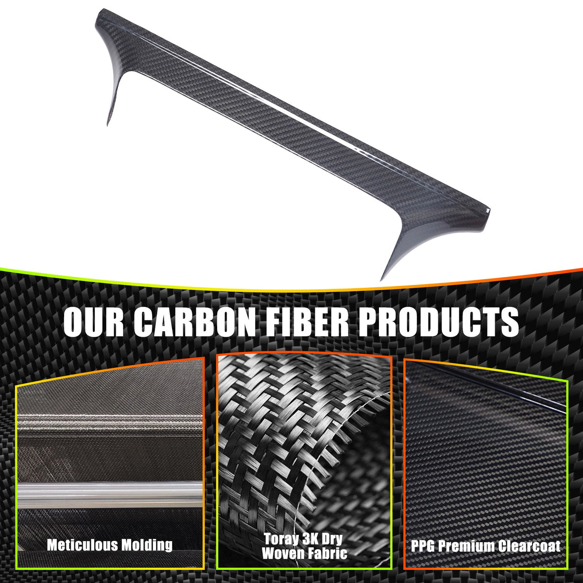Real Carbon Fiber Center Upper Air Outlet Trim For Porsche Panamera 972 2024+ 7