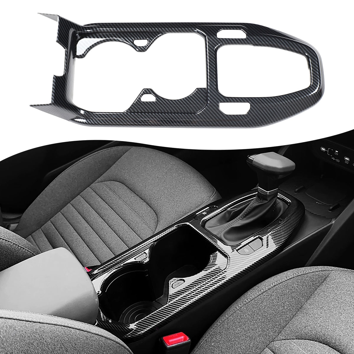 ABS Carbon fiber Interior Cover Trim Decor Accessories For Kia K4 2025+ 12