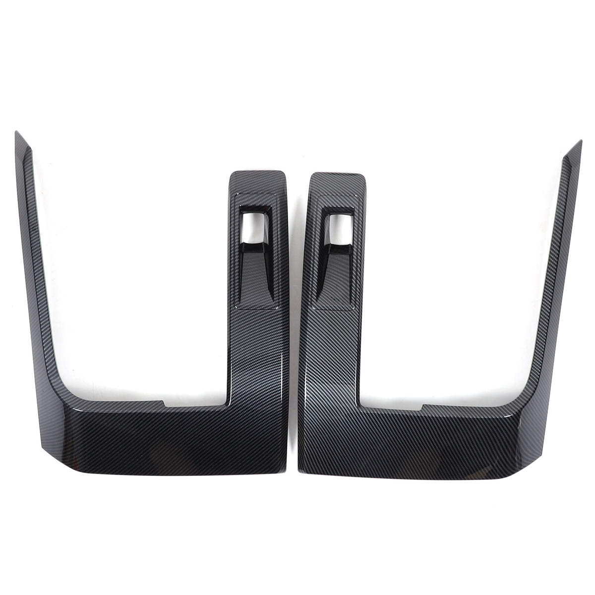 ABS Carbon Fiber Headlight Eyebrow Eyelid Cover Trim For Mitsubishi L200 2024-25 8