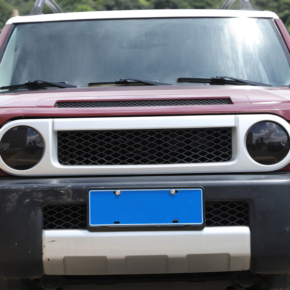 Black Smoked Front Left + Right Headlight Lens Cover For Toyota FJ Cruiser 07-21 12