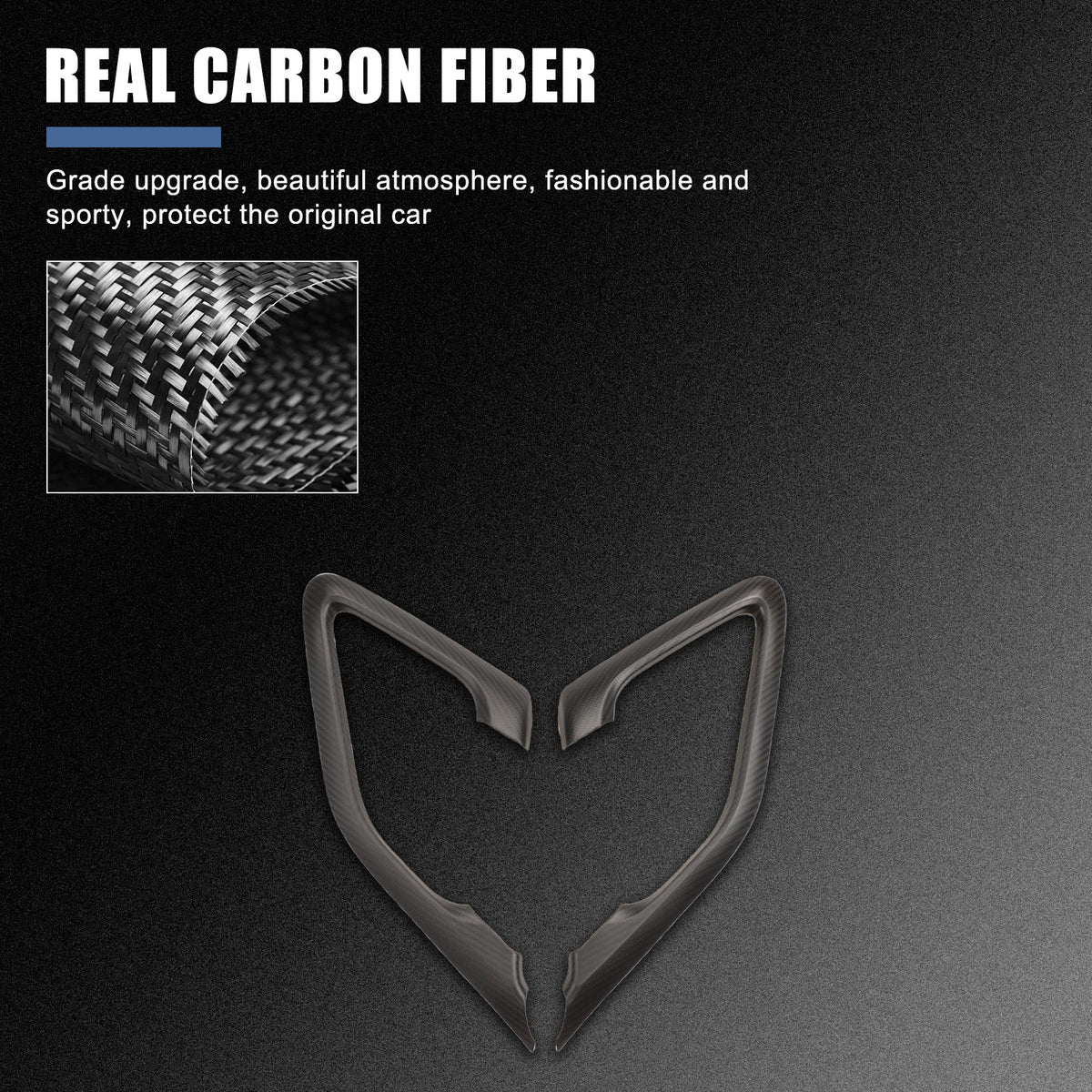 Matte Real Carbon Fiber Inner Door Handle Trim For Nissan GTR R35 2008‑2016 16