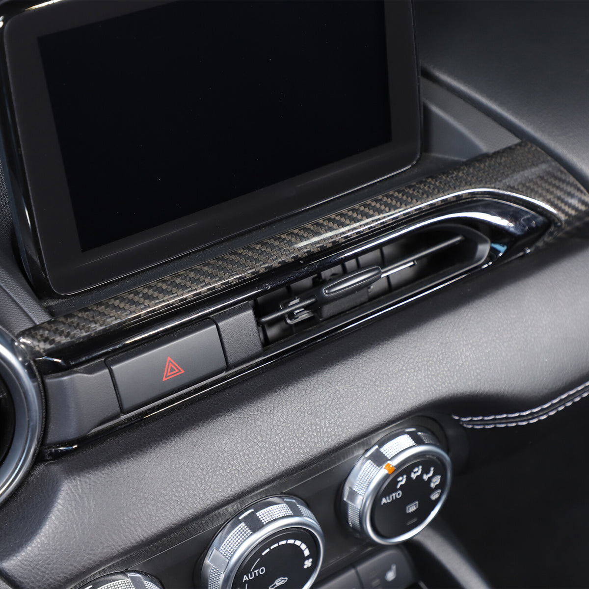 Real Carbon Fiber Center Console air outlet Trim Cover For Mazda MX-5 Miata 16+ 5
